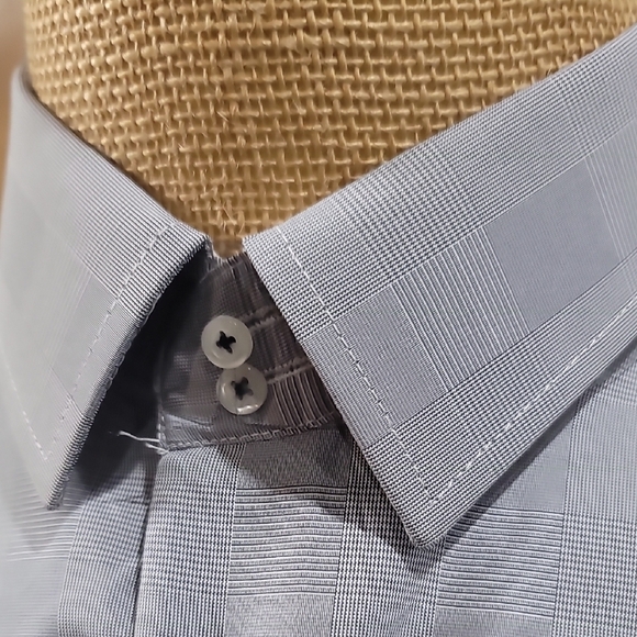 Rosso Milano NWT Men's Classic Gray Dress Shirt - Picture 5 of 9